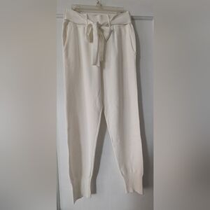 Zara Stretch Ribbed Knit Belted Jogger Pants. Size Small